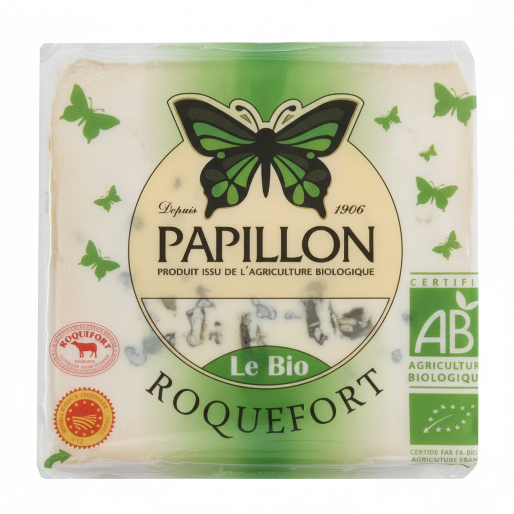 PAPILLON -- Roquefort tranche aop 100 g