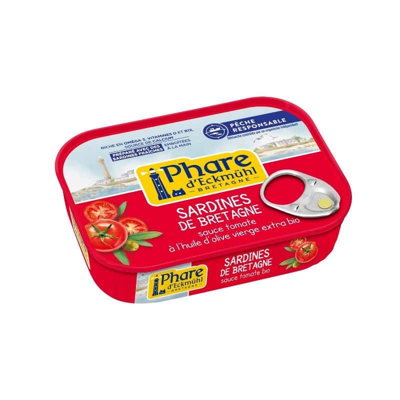 Sardines a la tomate huile olive 135g