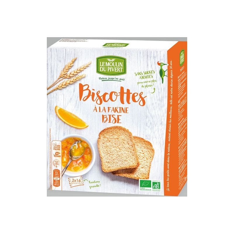 LE MOULIN DU PIVERT -- Biscottes farine bise/huile d'olive