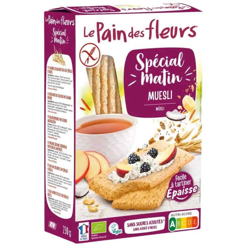 Tartines muesli - sans gluten Pain des fleurs