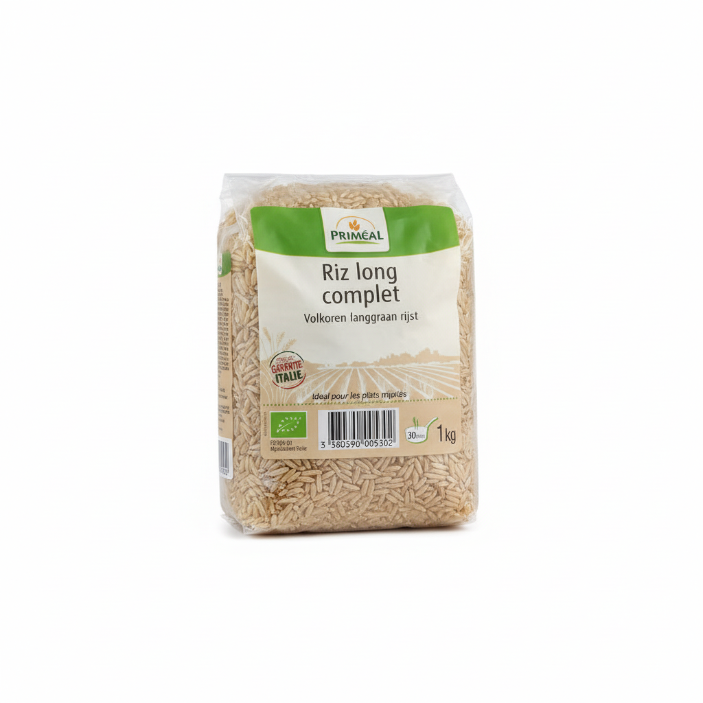 PRIMEAL -- Riz long complet 1kg