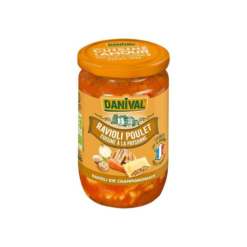 DANIVAL -- Raviolis au poulet gm 670 g