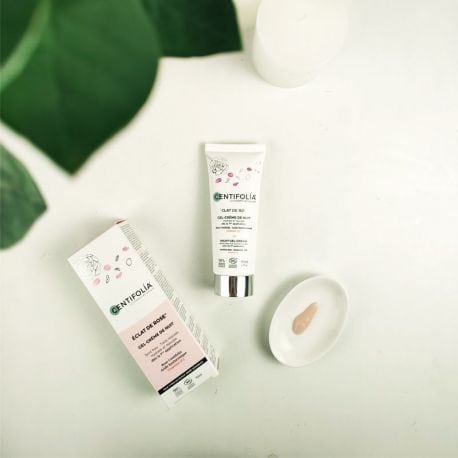 Gel crème de nuit éclat de rose - Centifolia