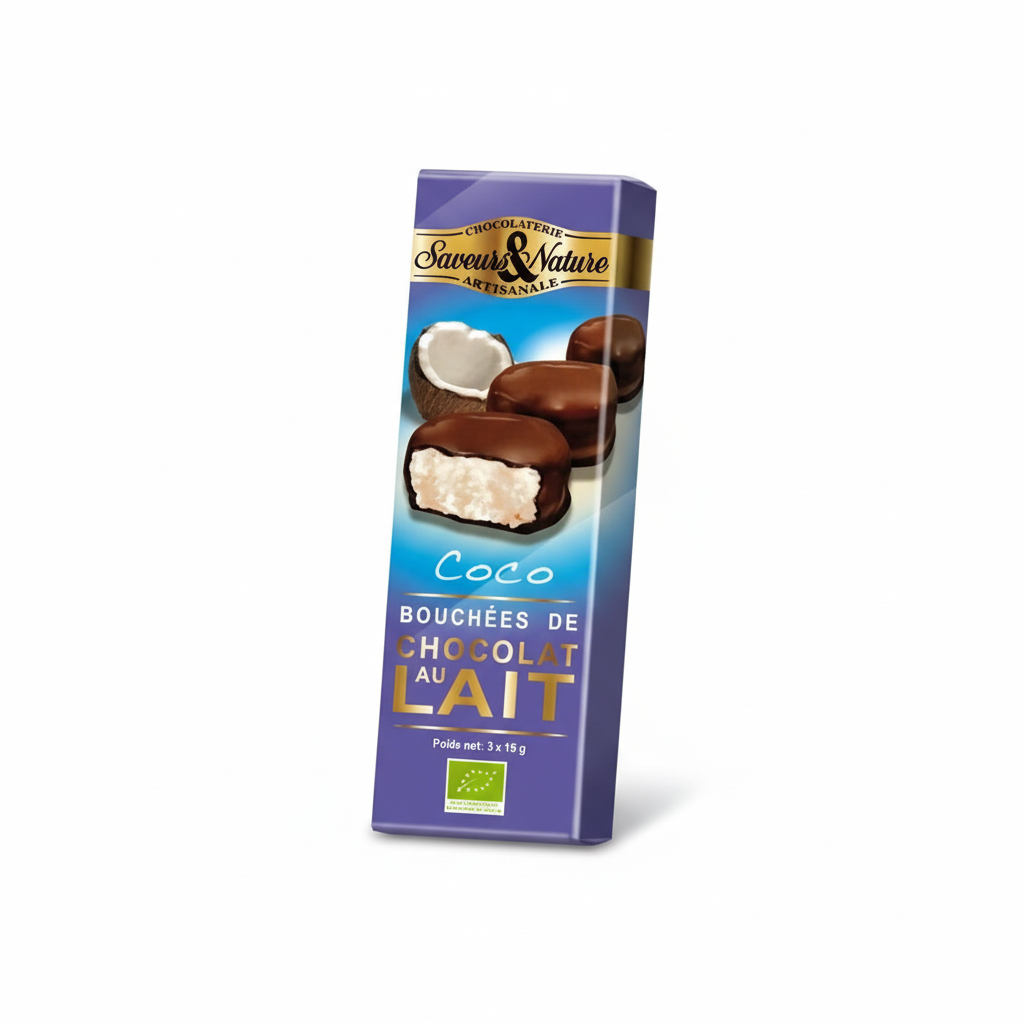 3x bouchées noix de coco chocolat