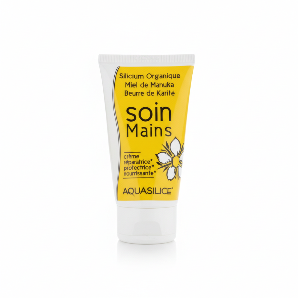 AQUASILICE -- Creme main silicium et miel manuka 50ml