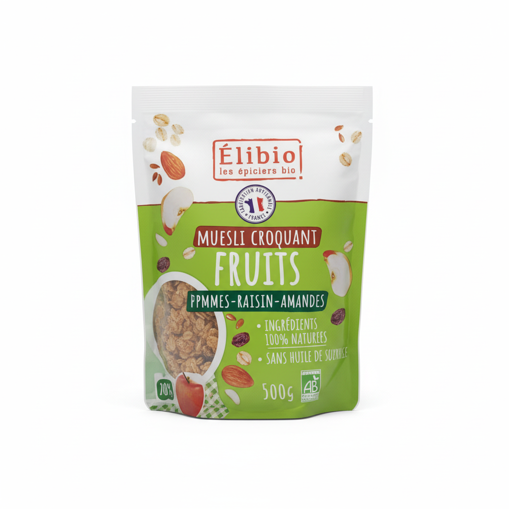 Muesli croquant fruits 500g