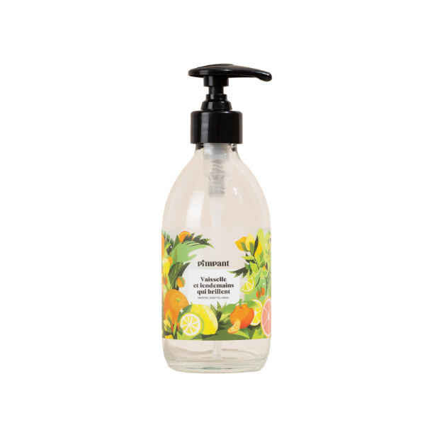 Pimpant -- Bouteille liquide vaisselle décor agrumes 250 ml - 250ml