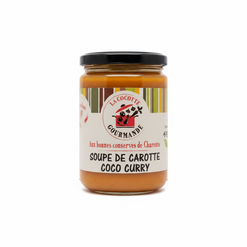 Soupe carotte coco curry 48 cl