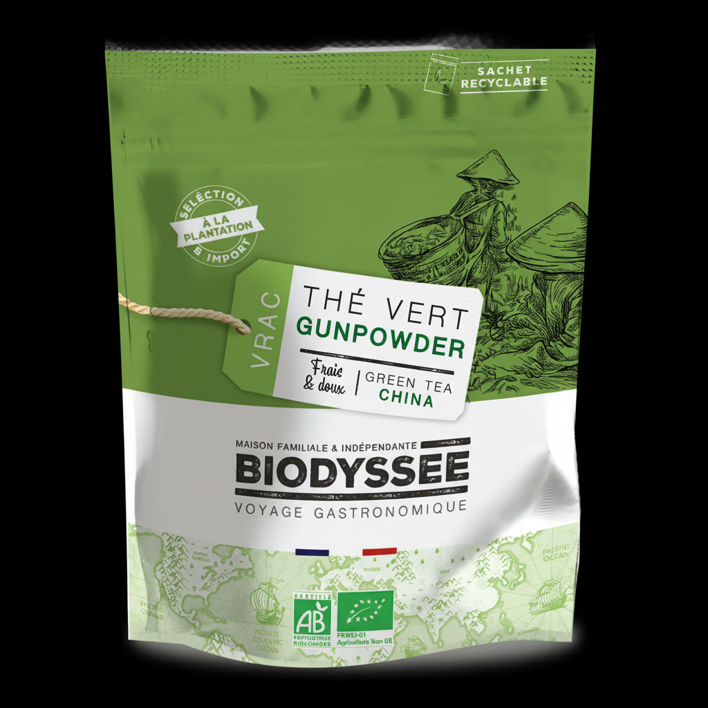 BIODYSSEE -- The vert gunpowder vrac - par 100g