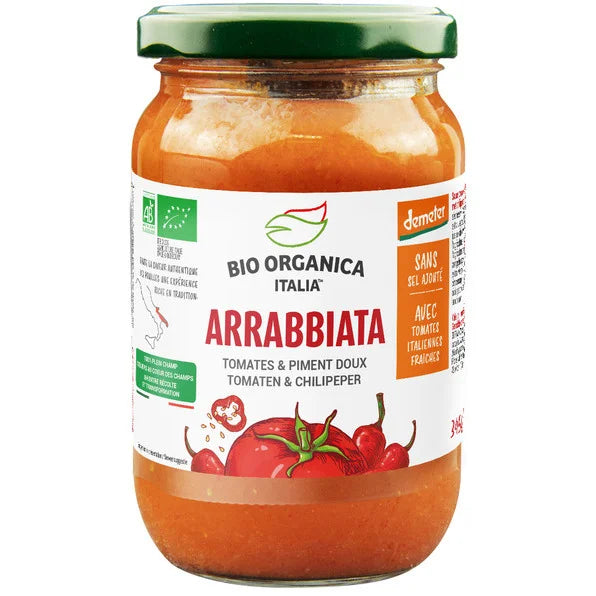 BIO ORGANICA ITALIA -- Sauce tomate arrabbiata