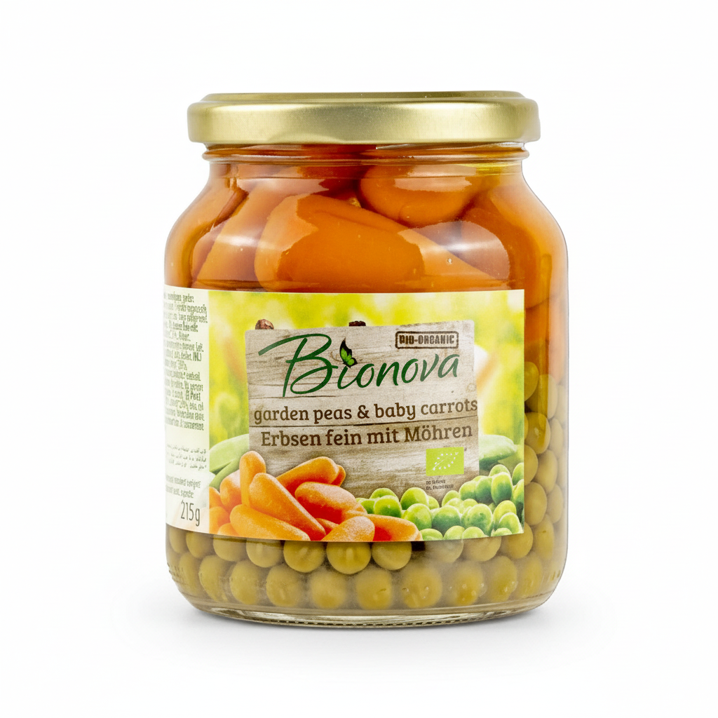 BIONOVA -- Petits pois verts carottes