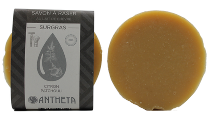 Antheya -- Savon à raser au lait de chèvre (recharge sans blaireau) - 90 g