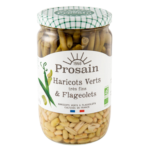 Prosain -- Haricots verts très fins & flageolets bio - 660 g