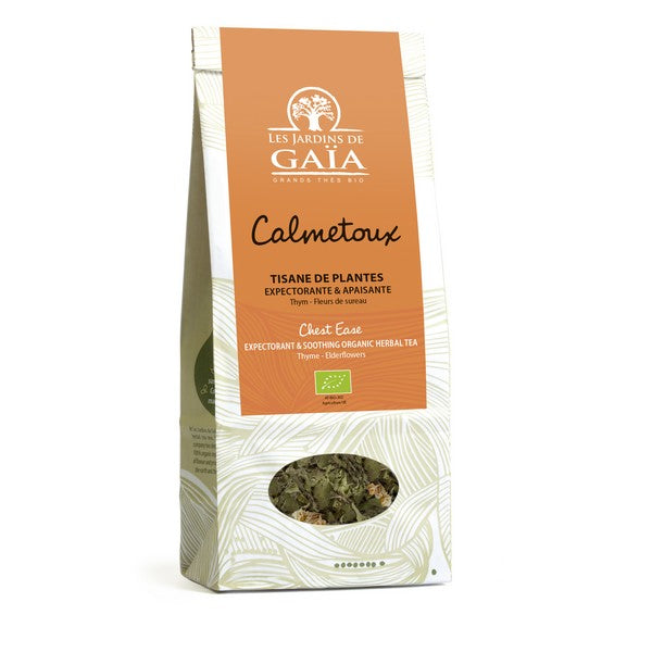 Jardins De Gaïa -- Tisane de plantes bio calmetoux (thym fleurs de sureau) - 50 g