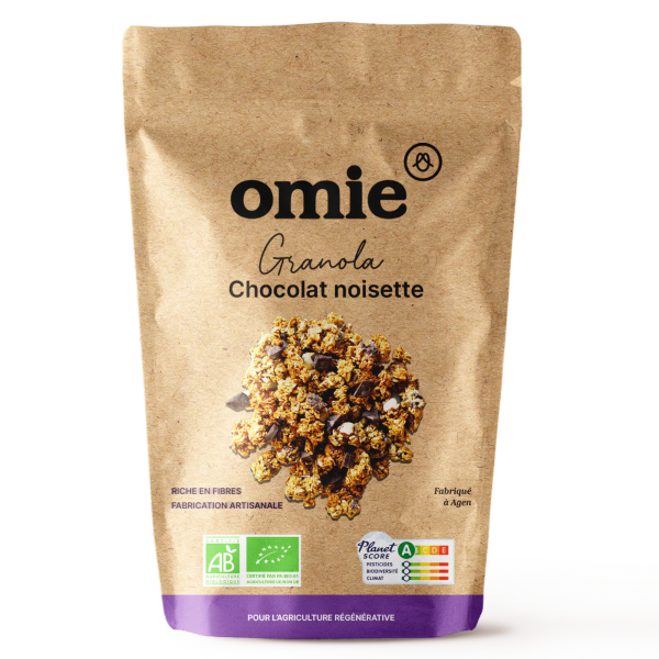 Omie -- Granola chocolat noisette bio (avoine français) - 330 g